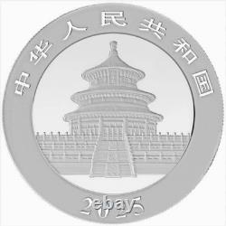 Pièce d'argent Panda de Chine 2025 30g 10 Yuan, Édition Limitée