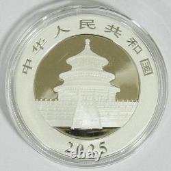 Pièce d'argent Panda de Chine 2025 30g 10 Yuan, Édition Limitée