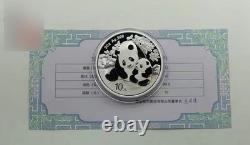 Pièce de 30 g Panda de Chine 2024 en argent 999, qualité BU non circulée