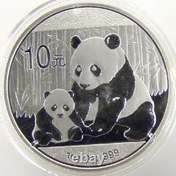 Pièce de monnaie en argent BU 10 CNY Panda 2012 Chine EN