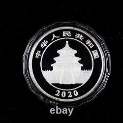 Pièce de monnaie en argent Panda 2020 Chine 50 Yuan 150g Ag. 999