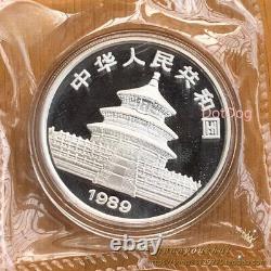 Pièce de monnaie en argent Panda Chine 1OZ 1989 Pièce de monnaie en argent Panda Chine 10 Yuan 1 pièce