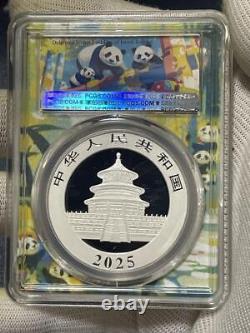 Pièce de monnaie en argent Panda de Chine République populaire de 2025 1 Oz Évaluation PCGS Premier jour