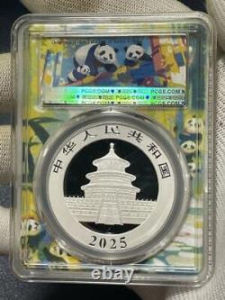 Pièce de monnaie en argent Panda de Chine République populaire de 2025 1 Oz Évaluation PCGS Premier jour