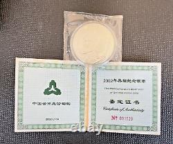 Pièce de monnaie en argent commémorative de panda de Chine de 10 yuans 2002