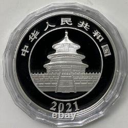 Pièce en argent Chine 50 YUAN 2021 Pièce en argent Panda Chine 2021 150g