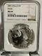 Pièce En Argent Panda De 1 Oz, Chine 2001, Ngc Ms69