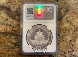 Pièce en argent Panda de Chine 10 Yuan 1 oz 1997 (grande date) MS 69