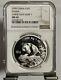 Pièce En Argent Panda De Chine 1999, 10 Yuan 1 Oz, Grand Data Serif 1 Ngc Ms 69