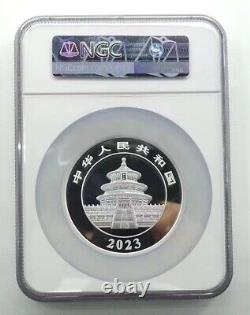 Pièce en argent commémorative panda NGC PF70 Chine 2023 de 150g avec COA