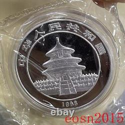 Pièce en argent panda 1 once 1998 Chine 10 yuans, pièce commémorative en argent panda de Chine
