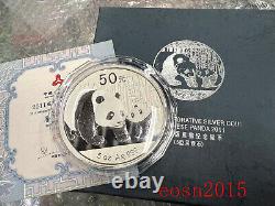Pièce en argent panda de 5 oz de Chine 2011 50 Yuan, pièce commémorative en argent panda de Chine