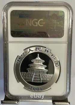 Pièce panda en argent de Chine 2006, 1 once 10 Yuans NGC MS69