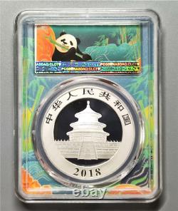 Pièce spéciale en argent Panda de Chine de 30g, République populaire de Chine, PCGS MS70 2018 10Yn.