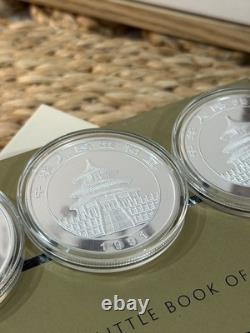 Rare 9 x Chine Pièces/Rondes en Argent Chinois 999 Panda 1oz/BU/Épreuve 1989-2006 Set