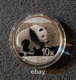 Rare pièce de monnaie en argent fin Panda chinois 2016, épreuve, très collectionnable, de haute qualité
